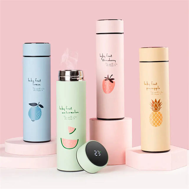 500ml Smart Temperature Display Stainless Steel Travel Mug